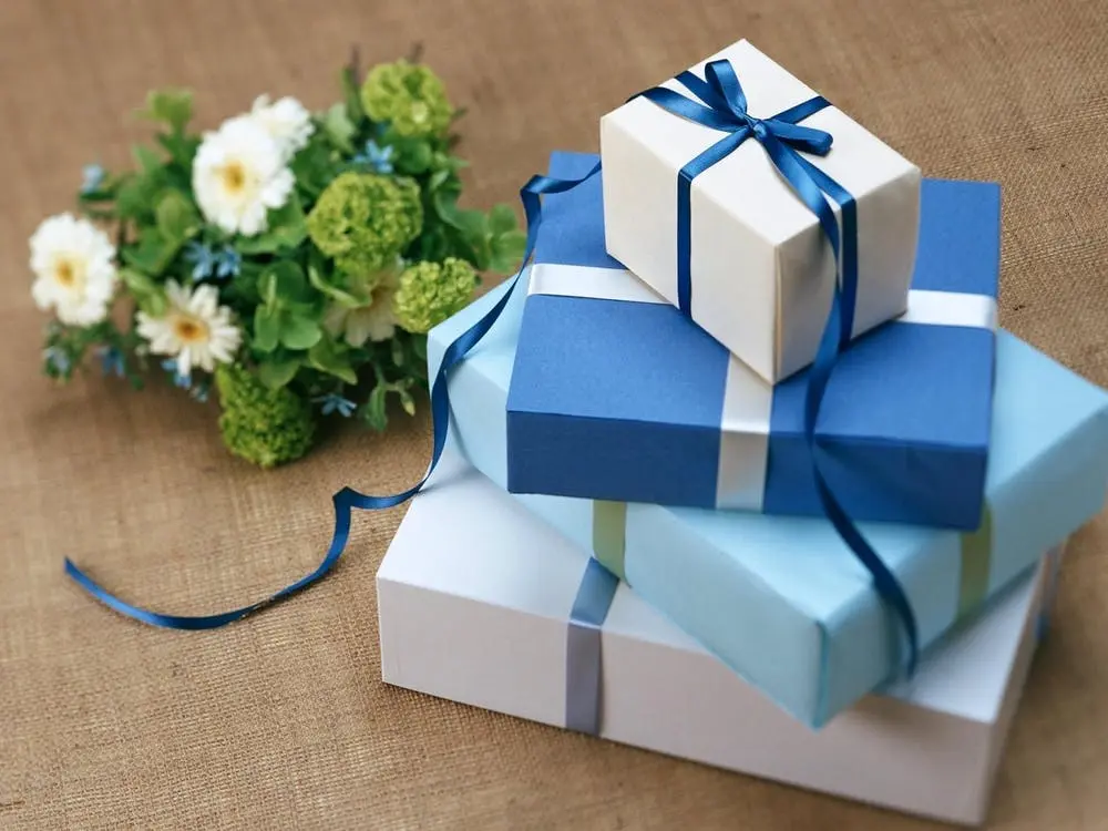 Gift wrapped parcels